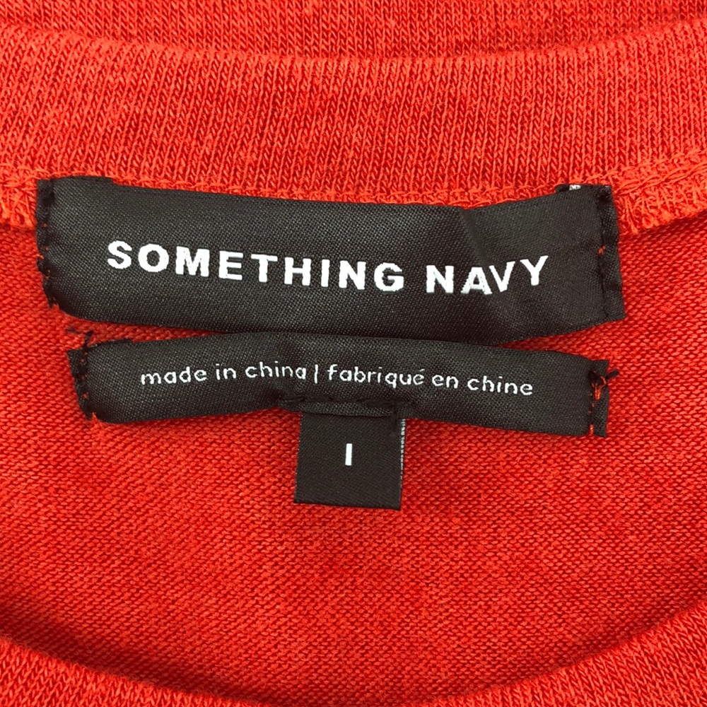 Something Navy Red Knit Long Sleeve Dress, NWT - Picture 7 of 10